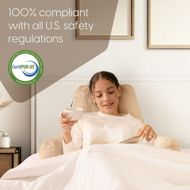 Milliard reading pillow with shredded memory foam 2025