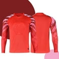 thumbnail image 2 of inhzoy Kids Youth Padded Goalkeeper Jersey Football Long Sleeve Goalie Shirts Red-C S, 2 of 3