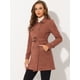 thumbnail image 3 of Chaqueta de gabardina de gamuza Sintética Allegra K para Mujer Blazer de Solapa Pico Caramelo XS, 3 of 5
