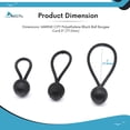 thumbnail image 5 of MARINE CITY Polyethylene Black Ball Bungee Cord - Versatile & Durable Bungee Cord Strap for 4 Step Telescoping Boat Ladder 1 Pcs, 5 of 7