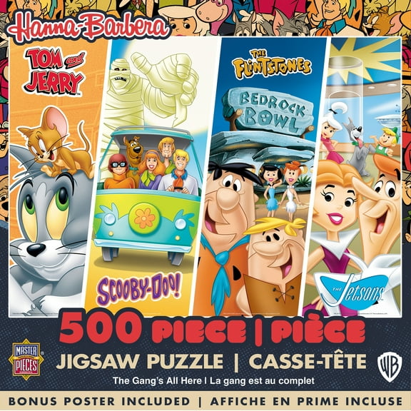 MasterPieces Hanna-Barbera - Classics 500 Piece Jigsaw Puzzle for Adults