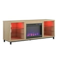 Ameriwood Home Lumina Deluxe Fireplace TV Stand for TVs up to 70