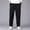 Black, variant on EchfiProm Elastic Waist Men Pants For Hot Weather Dark Gray Cargo Pants Long Outdoor Sports Track Pants Men XXXXXXL