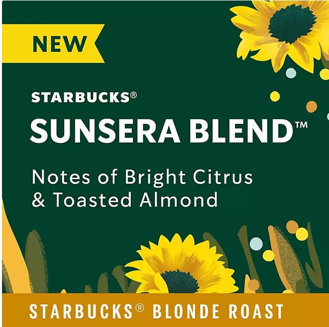Starbucks Blonde Roast K Cups Coffee Pods, Sunsera Blend 72 ct