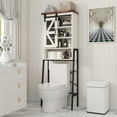 thumbnail image 3 of ETASE Over The Toilet Storage Cabinet, Toilet Storage Cabinet with Adjustable Shelves and Barn Door, 3 of 9
