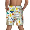 thumbnail image 4 of Uemuo Summer Animal Pattern Mens Swim Trunks Quick Dry Board Shorts with Mesh Lining, Stretch Beach Shorts Quick Dry No-Chafing Board Shorts-Large, 4 of 9