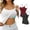 Black6, variant on Jalioing 2 Pack Tank Top Womens Plus Size Camisole Top with Built in Bra Summer Spaghetti Strap Tees
