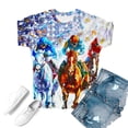 thumbnail image 2 of Womens Tops T-Shirts Graphic Print Short Sleeve Crewneck Tees Women's Clothing, 2 of 2