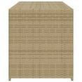 thumbnail image 3 of vidaXL Garden Storage Box Mix Beige 283L Poly Rattan, 3 of 5