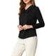 thumbnail image 4 of INSPIRAR CHIC Blusa de Manga Larga con Cuello Peter Pan y Botones Decorativos en la Espalda XL Negra, 4 of 8