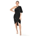 thumbnail image 1 of Vestido de terciopelo de un hombro Roman Fashion /Juvenil, 42723 (Negro) negro CH, 1 of 4