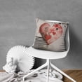 thumbnail image 5 of Rustic Romantic Valentine's Day Red Hearts Love Throw Pillow Covers 18 X 18 Inch, Set Of 2, Linen Study Sofa Cushion Cover Indoor Living Room Home Decor, 5 of 7