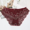 thumbnail image 2 of Paquete de 5 bragas de mujer Ropa interior de bikini de encaje Cobertura moderada Paquetes múltiples, St-jf4, M Feliz Sencillez, 2 of 5