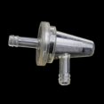 thumbnail image 1 of 1x Universal Motorcycle Right Angle Inline Fuel Filter 1/4 6mm Hose Lines, 1 of 5