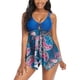 thumbnail image 4 of Gibobby Traje de Baño Sexy Bikini Traje de baño acolchado Ropa de playa Bikini Moda Traje de baño Conjunto Push Up Impreso Mujeres Trajes de baño Tankini(Verde,XL), 4 of 4