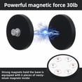thumbnail image 3 of 10Pcs Rubber Coated Anti-Scratch Mounting Magnets, 30LBS Neodymium Magnet Base with M5 Threaded Studs，Strong Magnets Hold The Base for Light Bar Mirror Camera Tool （10 Pack,1.69 Inch）, 3 of 7