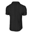 thumbnail image 5 of Bcfgryg Short Sleeve Loose Knit Jacquard Shirt Comfortable Breathable Casual Top For Daily Wear And Outdoor Activities Big and Tall Shirts Black XL, 5 of 5