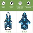 thumbnail image 6 of Haiem Blue Owl for Winter Dog Hoodie Sweatshirts with Pockets Warm Dog Clothes for Small Dogs Chihuahua-Large, 6 of 7