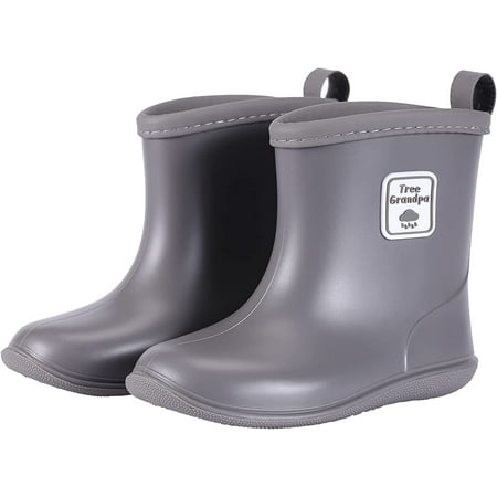 

QWZNDZGR Toddler Rain Boots for Boys Girls Kids Rain Shoes Lightweight and Waterproof Baby rain boots with Easy on