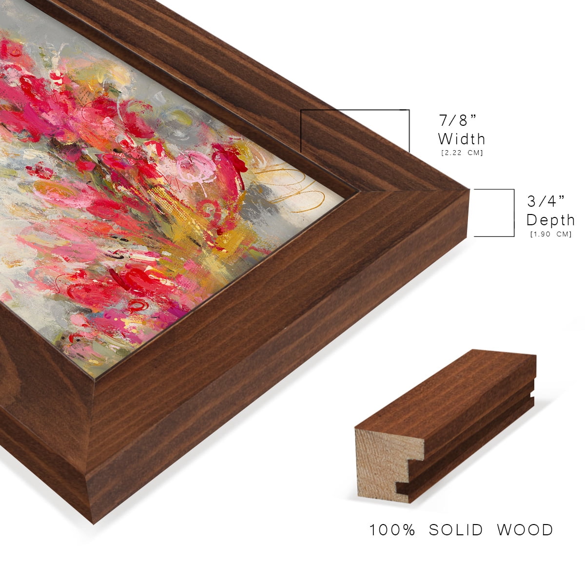 Flip Side - Framed Print w/glass - Chestnut