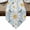 Blue, variant on White Daisy Farmhouse Table Runner Linen Burlap Table Runner 70 Inches Long Garden Floral Honeybees Vintage Dresser Scarves for Kitchen Island Coffee Dining Room Party Wedding Holiday Decor 13"x70"