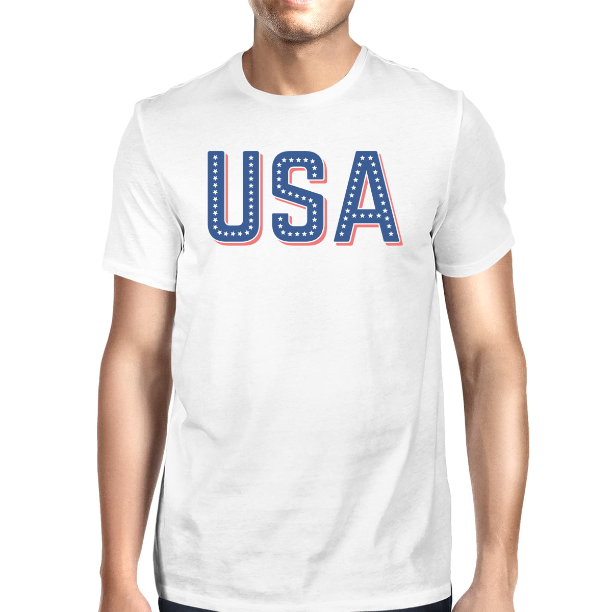 Reason Mens Usa Stars Graphic T-Shirt 
