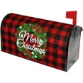 thumbnail image 5 of Merry Christmas Mailbox Covers Magnetic Standard Size 18 X 21 Winter Xmas Wreath Red Buffalo Plaid Mailbox Cover Holiday Decorations Mailbox Wrap Post Letter Box Cover Decor for Home Outdoor Garden, 5 of 6