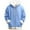 Light Blue, variant on Womens Hoodies Oversized Long Sleeve Solid Color Zip Up Hooded Sweatshirts Fall Fashion Jackets Trendy Winter Outfits