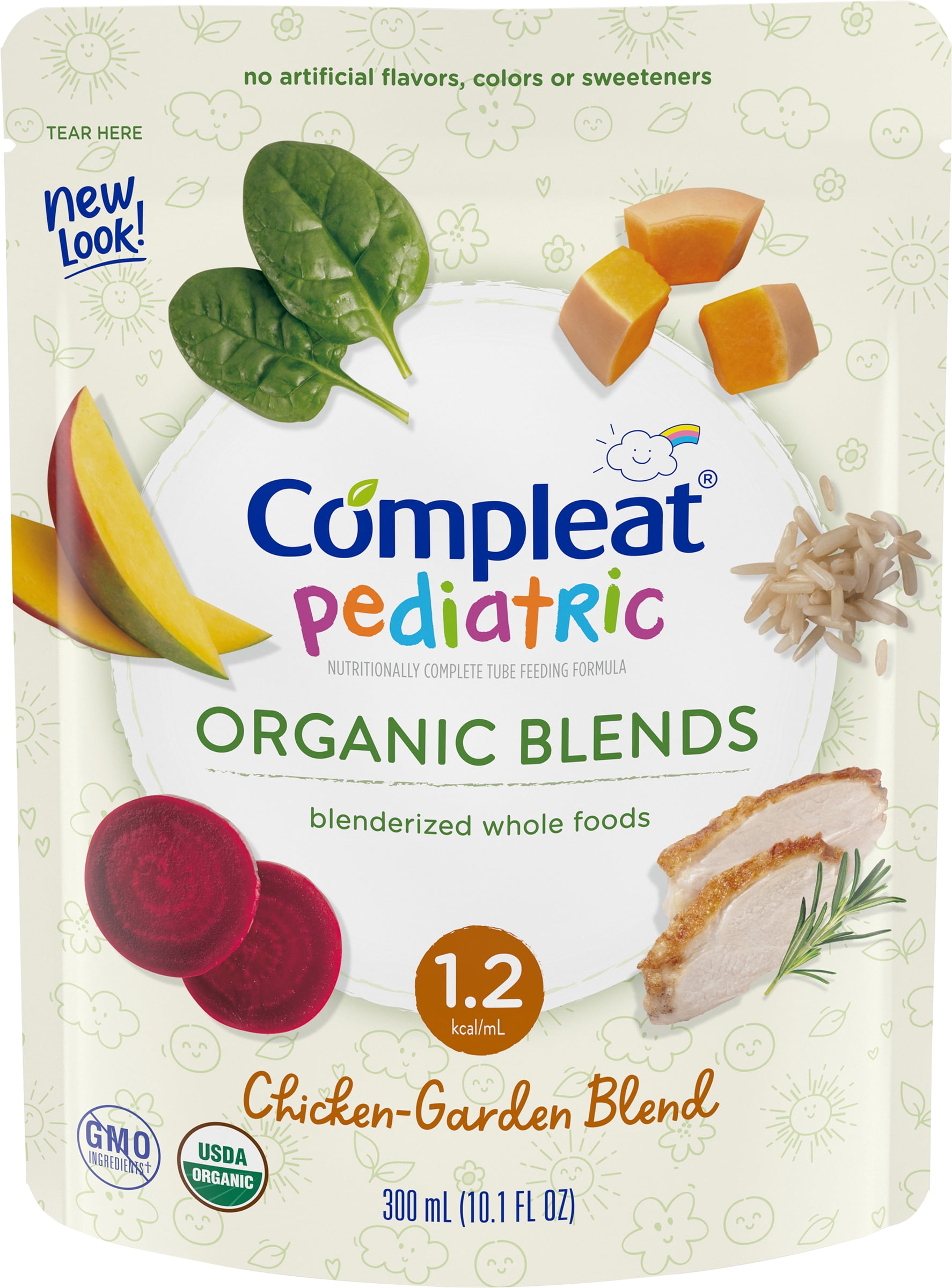 Compleat? Pediatric Organic Blends, Chicken-Garden Blend, 1/Each (1092421_EA)