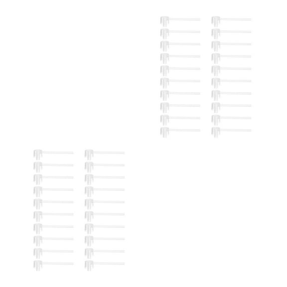 FUTUREORYY 40Pcs Compact White Plastic Perfume Refill Pump for Travel-Sized Bottles Portable Dispensing Tool 2X0.6X0.6in