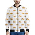 thumbnail image 3 of Chaquetas con cremallera y estampado 3D de Corgi de dibujos animados para hombres y niños, sudadera con estampado de mascotas y perros, chaqueta bomber informal de calle, abrigo de manga larga, 3 of 5