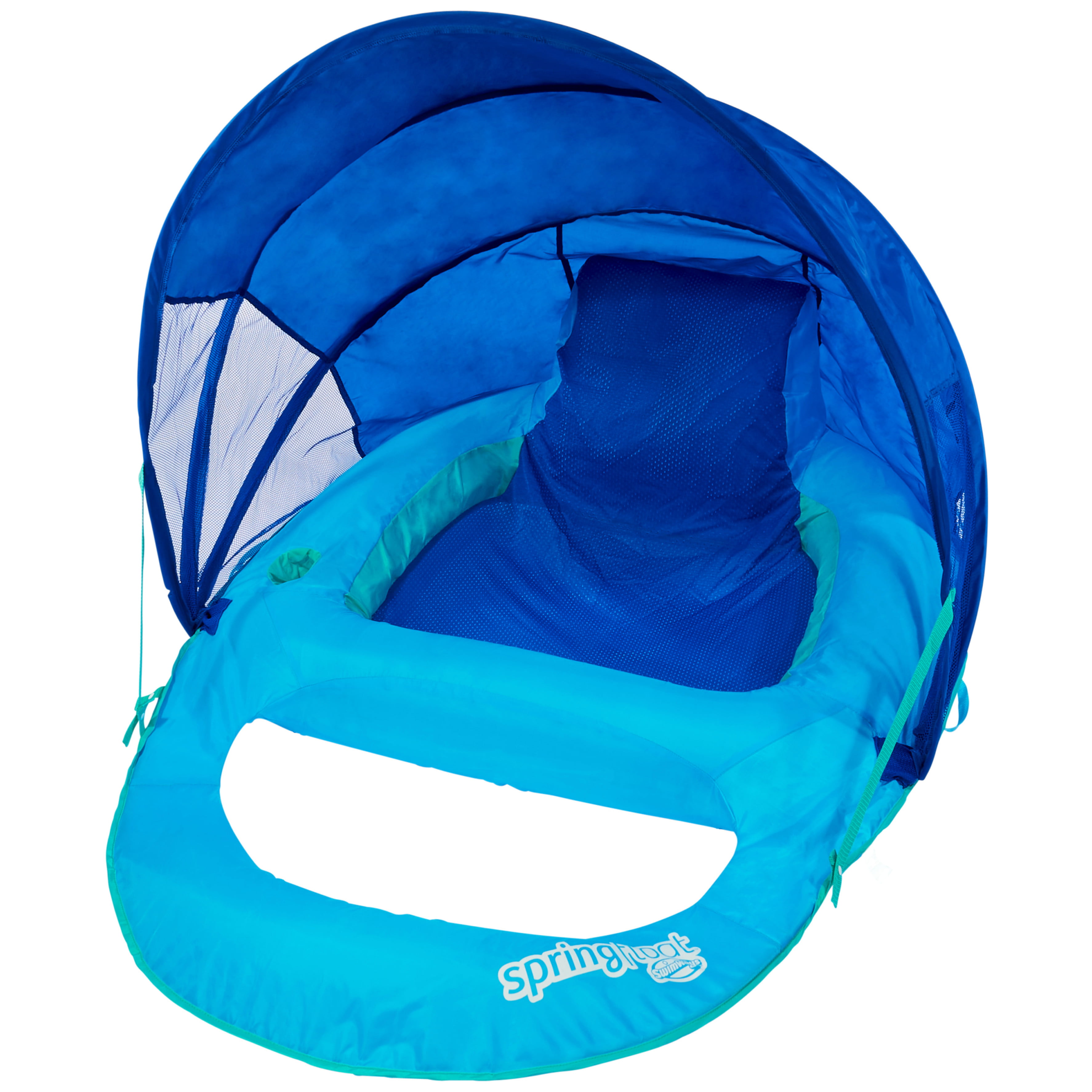 Spring Float Recliner Swim Lounger for Pool or Lake Light Blue SwimWays for sale online 
