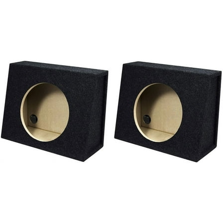 2 Absolute SAG12 Angle Single 12" Subwoofer Enclosure Truck Box
