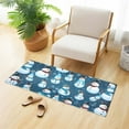 thumbnail image 4 of Christmas Snowmans Luxury Kitchen Rug Non Slip Bathroom Plush Mat Shaggy Bedroom Carpet 39"x20", 4 of 6