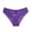 Dark Purple, variant on Lunuaoe Women's Sexy Full Lace Panties, Solid Color Hip Covering Briefs, Sheer Floral Breathable Underwear