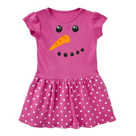 

Inktastic Snowman Face Gift Baby Girl Dress