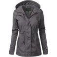 thumbnail image 1 of ORUYROP Women's Lightweight Front Zipper Solid Utility Anorak Hoodie Vest/Jacket, 1 of 7