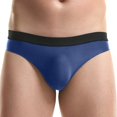 thumbnail image 3 of khonts,Men's Bikini Briefs Traceless Enhancing Pouch Underwear Soft Breathable Bikini Underpants Blue XL, 3 of 4