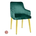 thumbnail image 5 of Set 2 Sillas Sillones Comedor Modernos Terciopelo Elegantes, 5 of 5