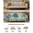 thumbnail image 3 of Nautical Turtle Blue Sofa Covers for 3 Cushion Couch,Washable Sectional & L Shape Couch Covers for Dog/Cat/Kid,Coastal Seagrass Eucalyptus Anchor Brrown Non Slip Sofa Slipcover Futon Cover 71x150, 3 of 8