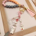 thumbnail image 4 of JP Cute Pink Fuzzy Cat Keychain - Aesthetic Trendy Keychain Accessory for Bags & Keys, 4 of 6