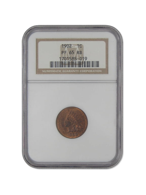 1902 Indian Head Cent PF 65 RB NGC Penny Proof 1c Coin