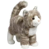 Douglas Toys Zipper Grey Tabby Cat Plush Stuffed Animal Toy