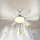 thumbnail image 3 of E26/27 ventilador de enchufe luz LED ventilador de bombilla regulable 40W/30W para dormitorio cocina, 3 of 6