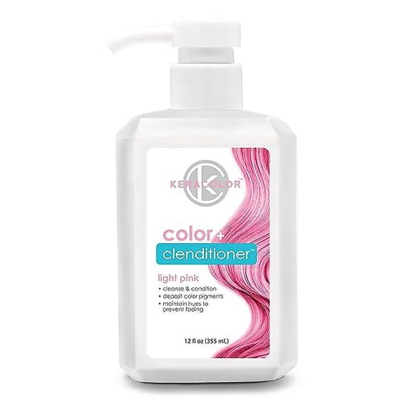 Tinte para el cabello Keracolor Clenditioner ROSA CLARO - Semi Permanente