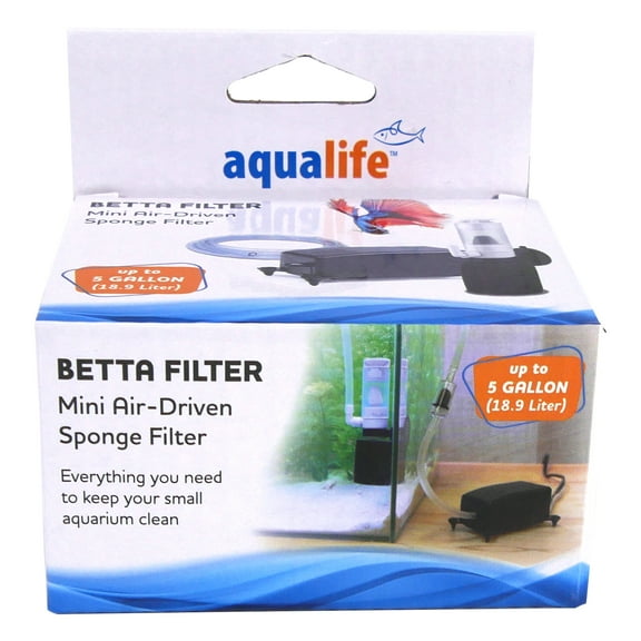 Penn-Plax Cascade Nano Aquarium Filter & Air Pump Kit for Bettas – Filtration Perfect For Small Fish