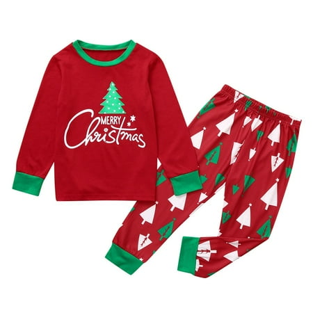 

Christmas Children Family Jammies Matching Holiday Top+Pants Pajamas