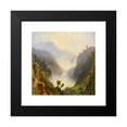thumbnail image 2 of Carl Morgenstern 21x20 Black Modern Framed Museum Art Print Titled - Tivoli's Waterfalls (1835), 2 of 5