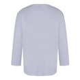 thumbnail image 4 of Jinhomg Plain Graphic Tees for Men 2025 Valentines Day Love Heart T-Shirts Big and Tall Comfy 3/4 Sleeve Crew Neck Tops Casual Holiday Dating Wear Holiday Deals Light Blue XXL, 4 of 5