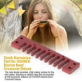 thumbnail image 4 of Peine de aleación de aluminio Spptty para Hohner Marine Band Crossover o Deluxe Rojo, 4 of 7
